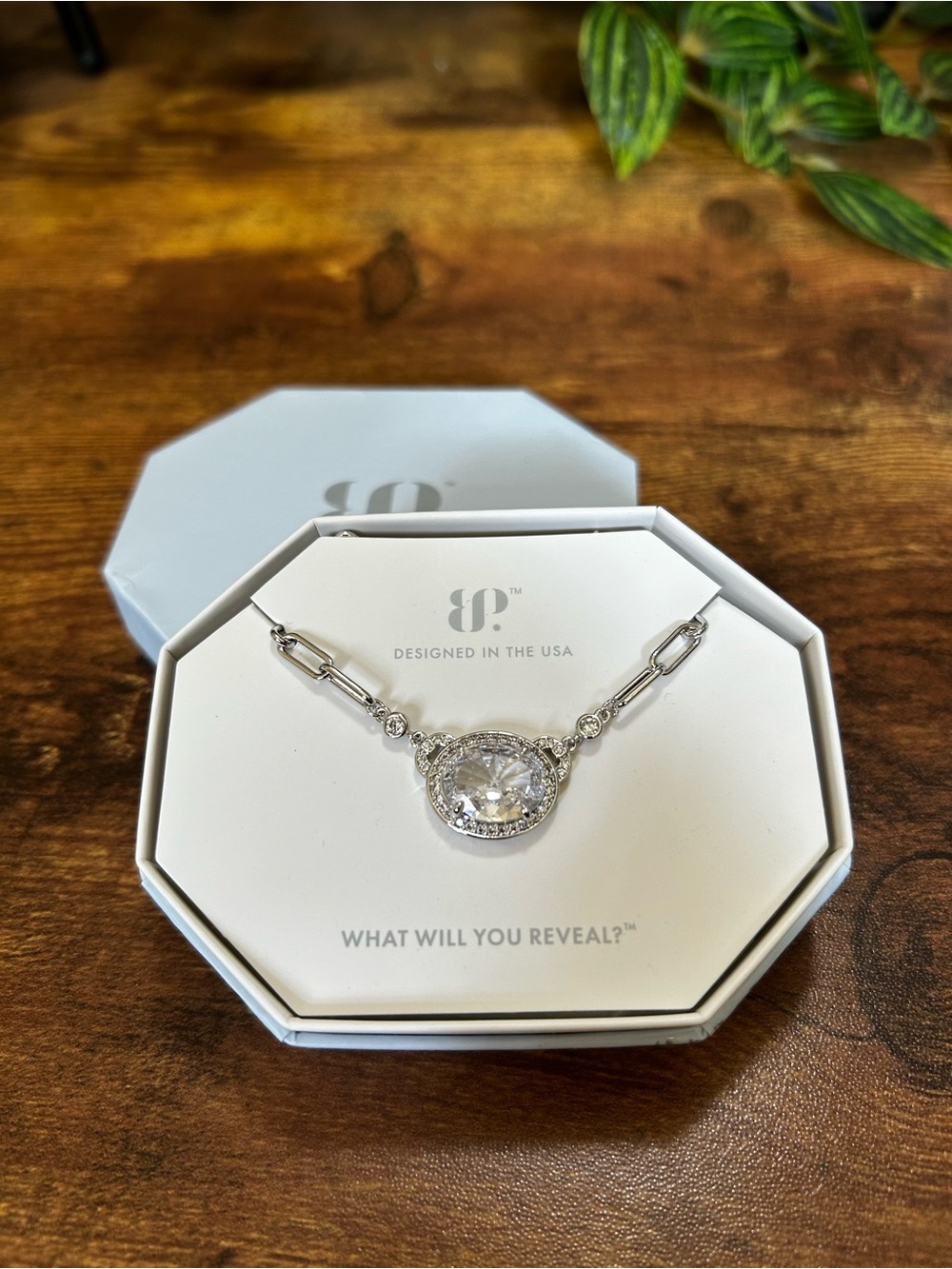 Bomb Party “Wild Heart Unbroken” Rhodium Necklace